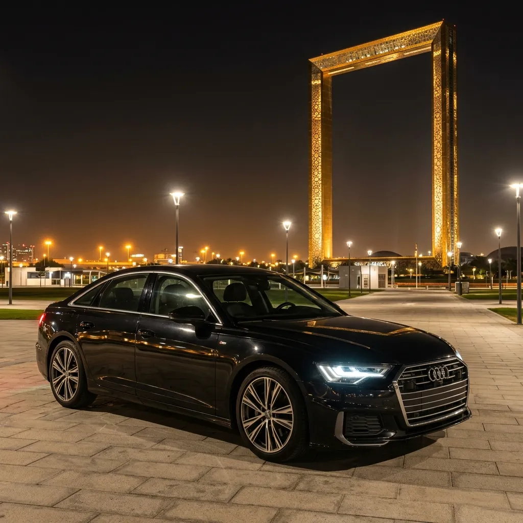 Audi A6 chauffeur car for corporate transport in Dubai