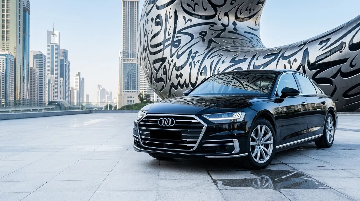 Audi A8 chauffeur service in Dubai