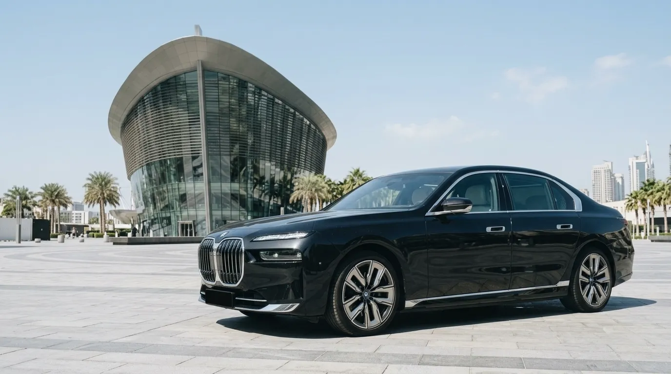 BMW 7 Series chauffeur service in Dubai