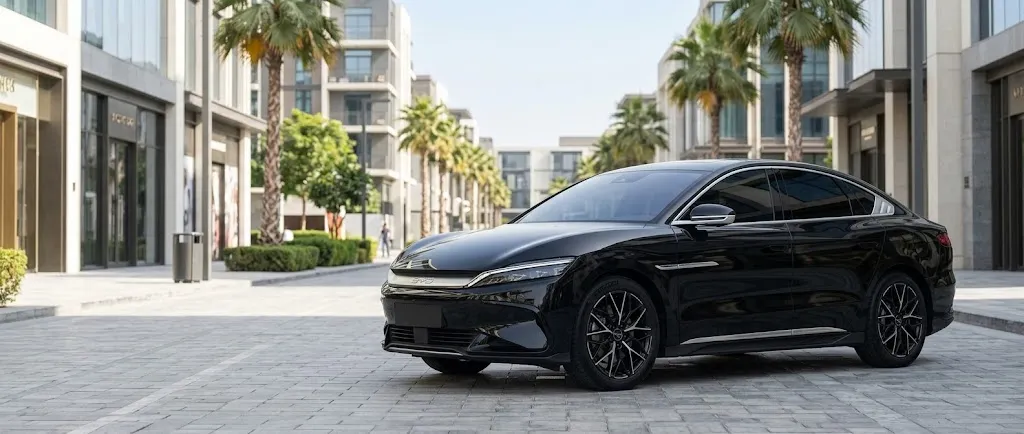 BYD Han chauffeur service in Dubai