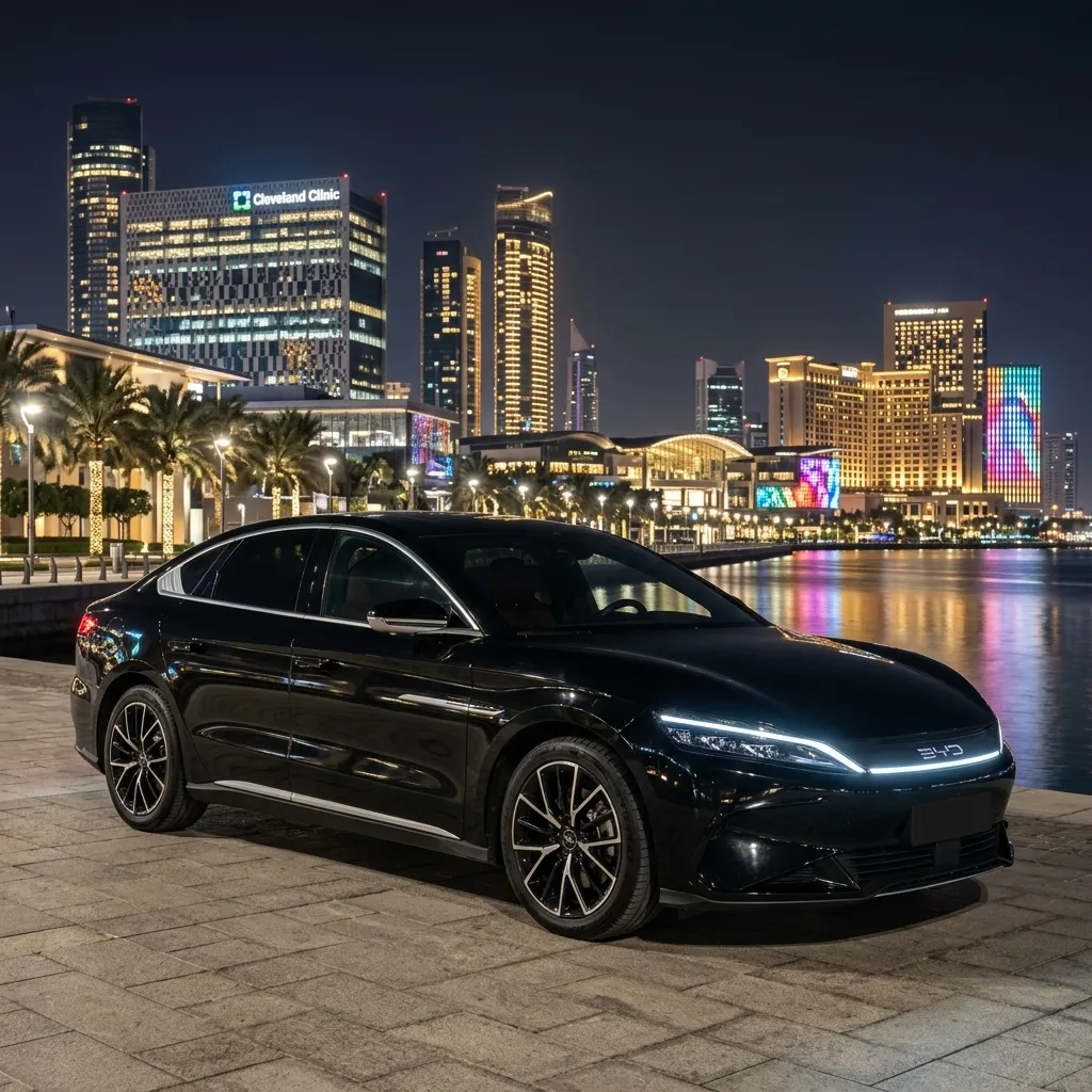 BYD Han electric executive sedan with chauffeur in Dubai