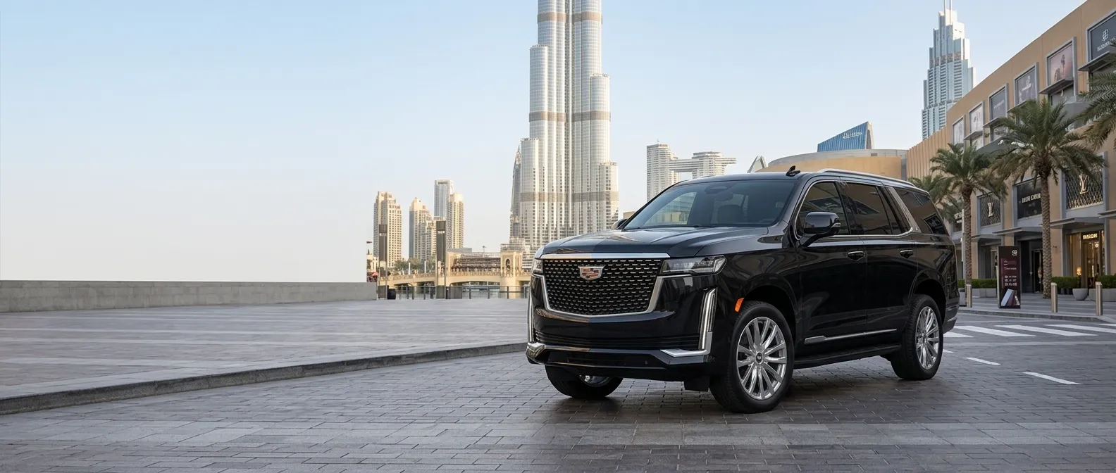 Cadillac Escalade chauffeur service in Dubai