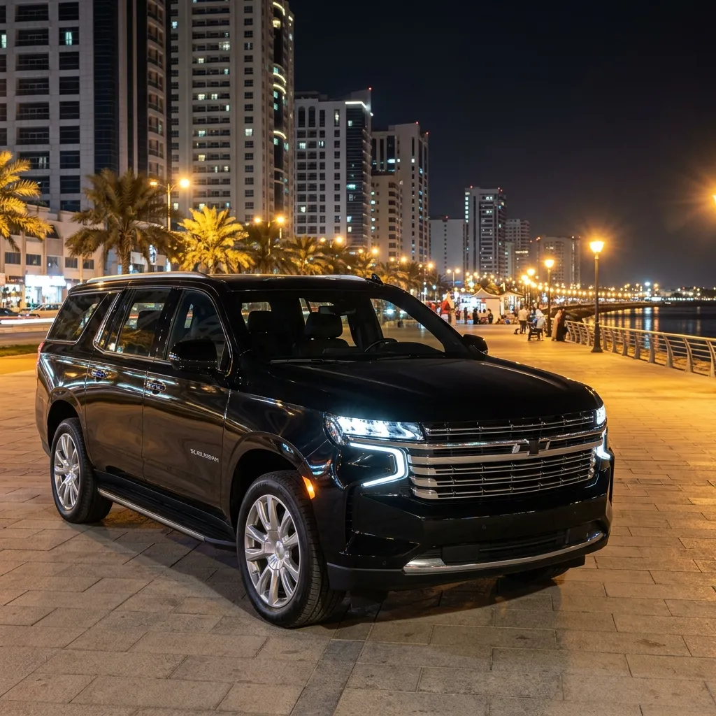 Chevrolet Suburban chauffeur SUV for families and groups in Dubai