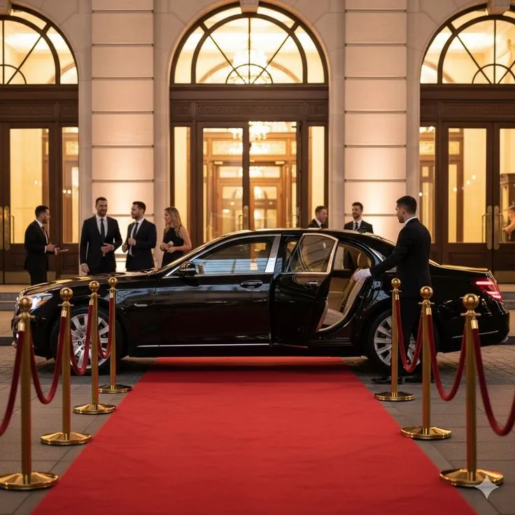 Exhibition chauffeur transfer in Dubai