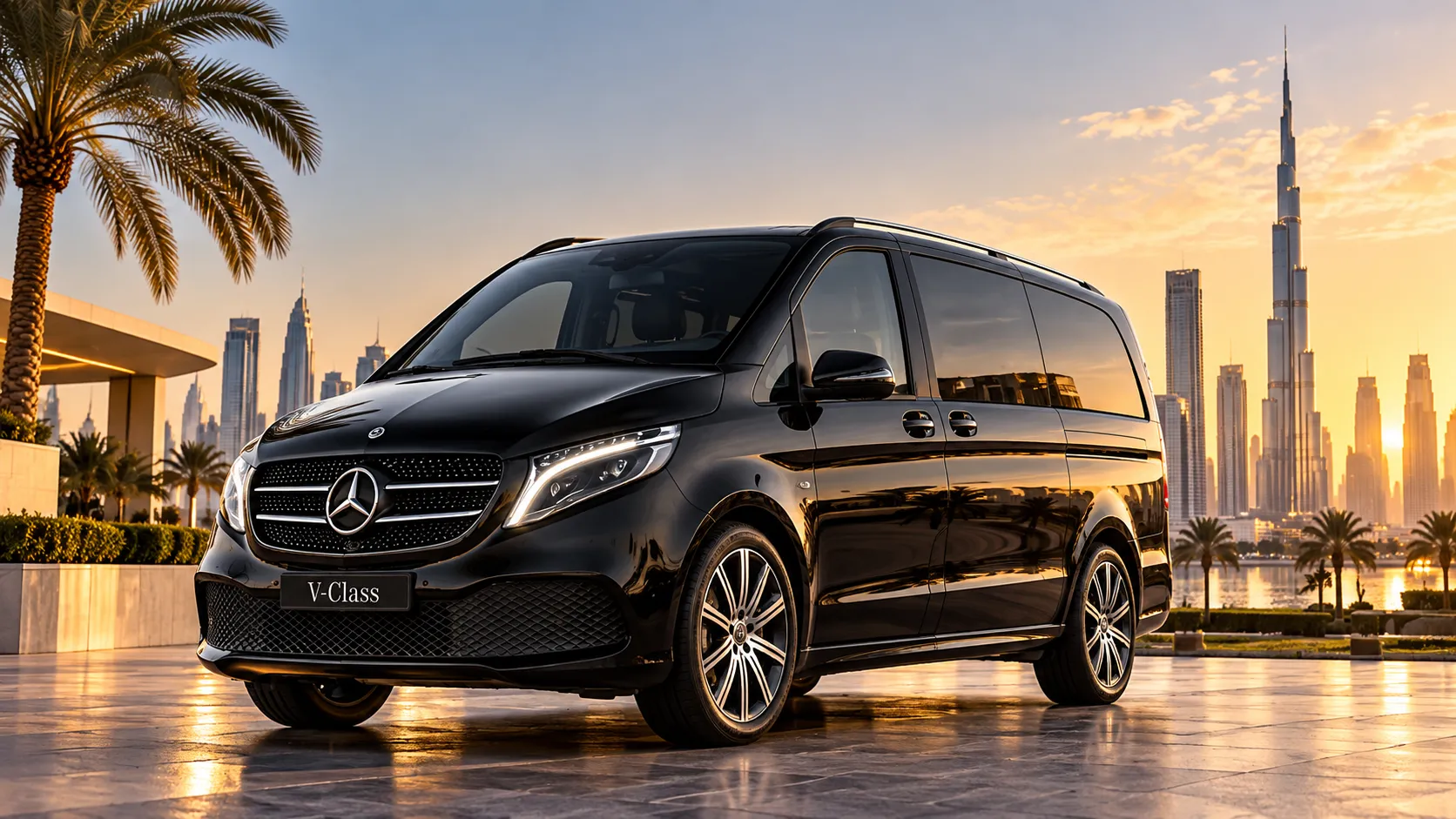 Mercedes V-Class chauffeur MPV in Dubai