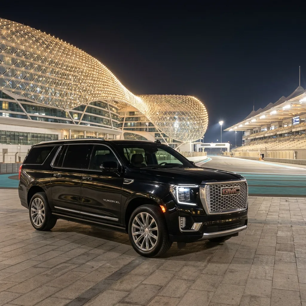 GMC Yukon XL chauffeur SUV for groups and luggage in Dubai