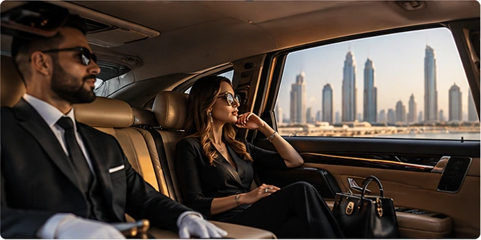 Office to office chauffeur transfer in Dubai