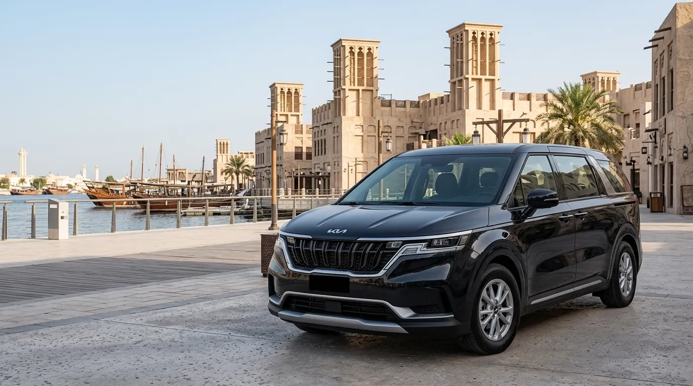 Kia Carnival chauffeur service in Dubai
