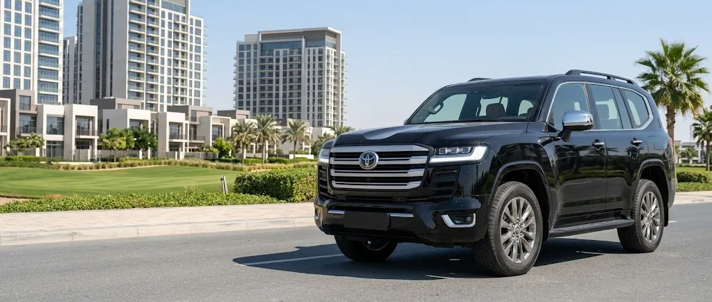 Toyota Land Cruiser chauffeur service in Dubai