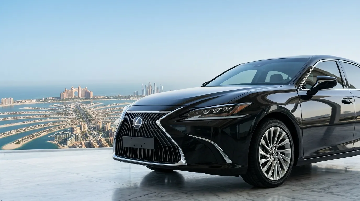 Lexus ES 300 chauffeur service in Dubai