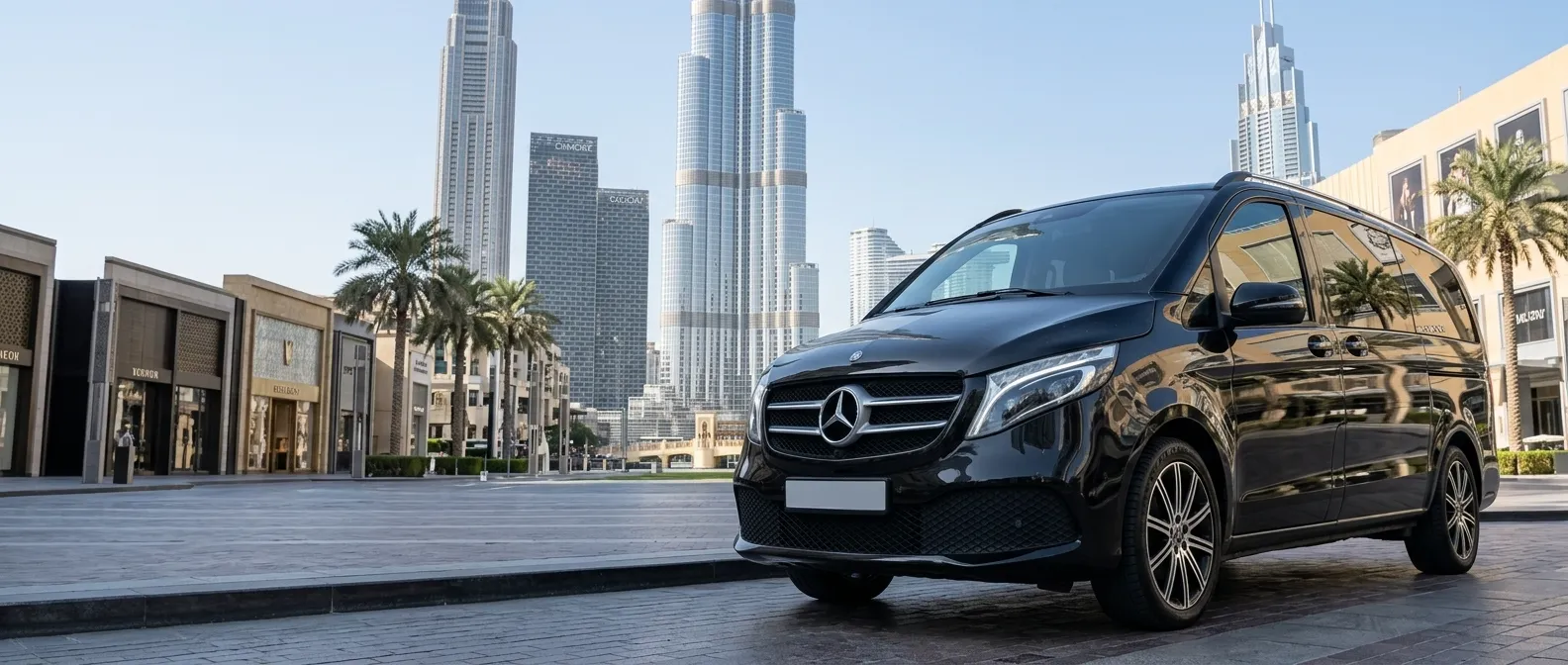Mercedes-Benz V-Class chauffeur service in Dubai
