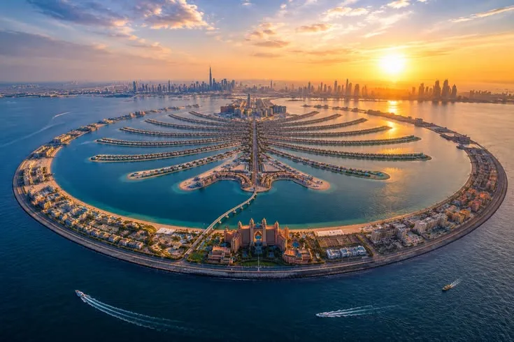 Palm Jumeirah chauffeur route
