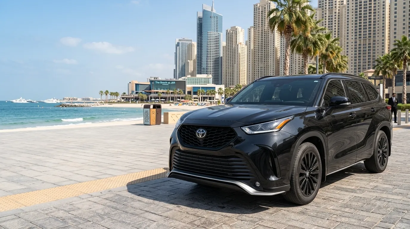 Toyota Highlander chauffeur service in Dubai