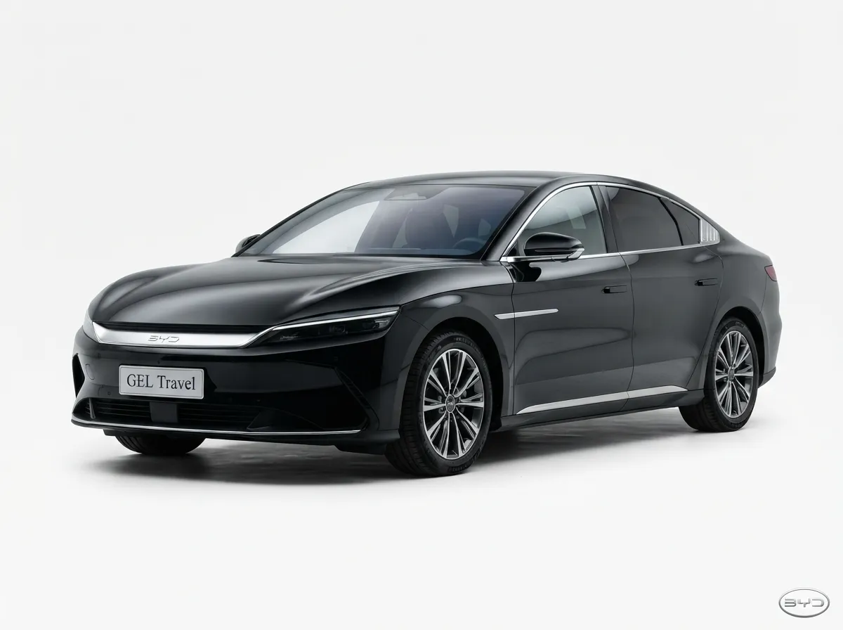 BYD Han with chauffeur in Dubai