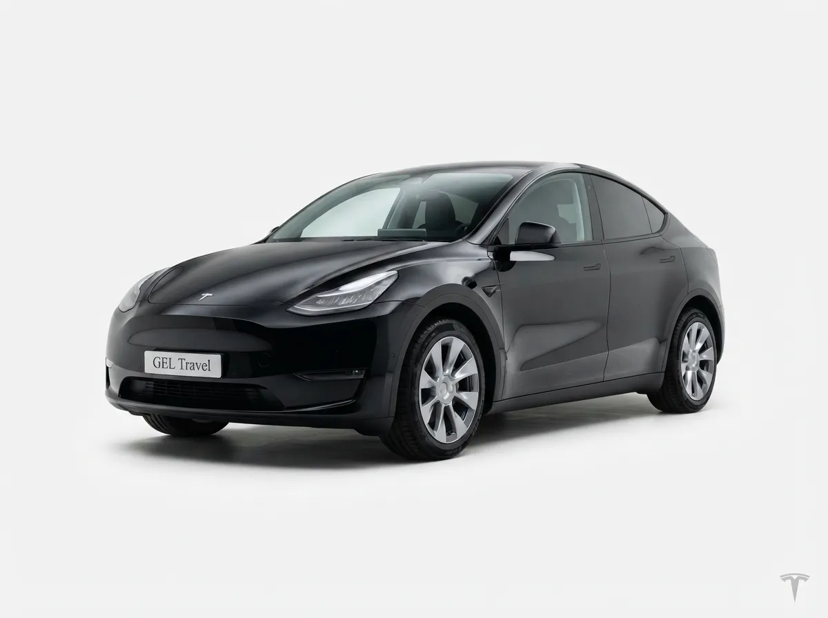 Tesla Model Y with chauffeur in Dubai